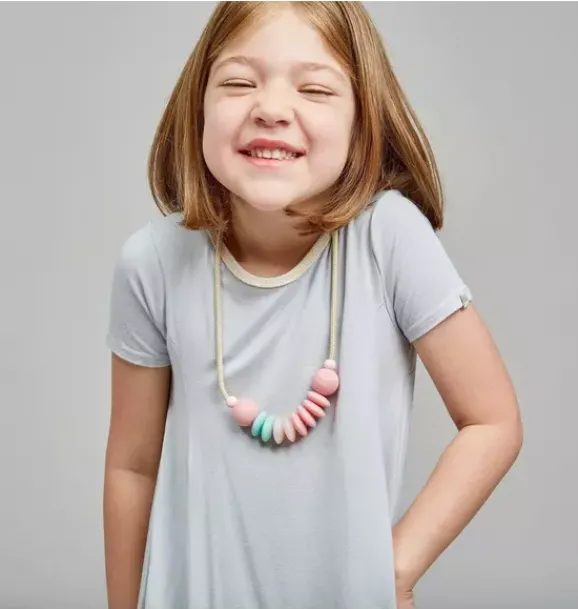 Janie and Jack Kids Accessories|Jewelry-Cotton Candy Sensory Necklace pink