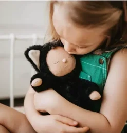 Janie and Jack Stuffed Animals-Cozy Dinkums - Cat - Nox black