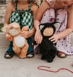 Janie and Jack Stuffed Animals-Cozy Dinkums - Cat - Nox black