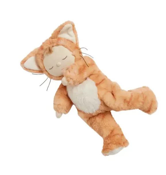 Janie and Jack Stuffed Animals-Cozy Dinkums - Tabby Cat - Jinx honey