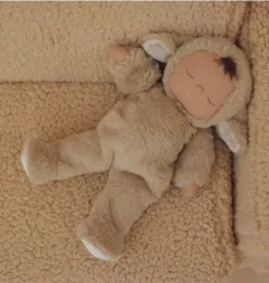 Janie and Jack Stuffed Animals-Cozy Dinkums Lamby Pip brown