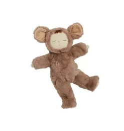 Janie and Jack Stuffed Animals-Cozy Dinkums Mousy Pickle brown