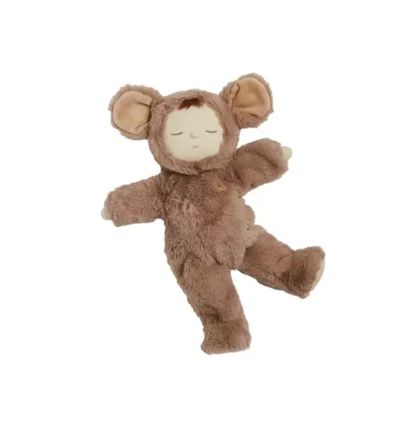 Janie and Jack Stuffed Animals-Cozy Dinkums Mousy Pickle brown
