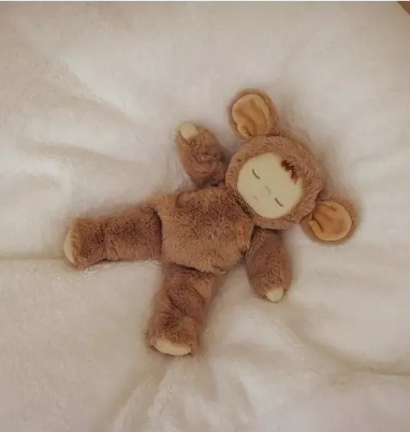 Janie and Jack Stuffed Animals-Cozy Dinkums Mousy Pickle brown