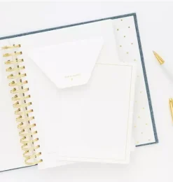 Janie and Jack Desk Accessories-Baby Book cream and black pindot