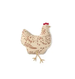 Janie and Jack Decorative Pillows And Throws-Cushion Chicken natural
