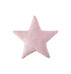 Janie and Jack Decorative Pillows And Throws-Cushion Star Pink light pink