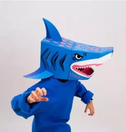 Janie and Jack Dress Up-3D Mask Shark blue