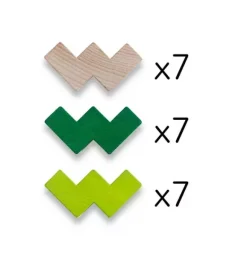 Janie and Jack Development Toys-3D Viridis Wooden Stacking Game multi-color