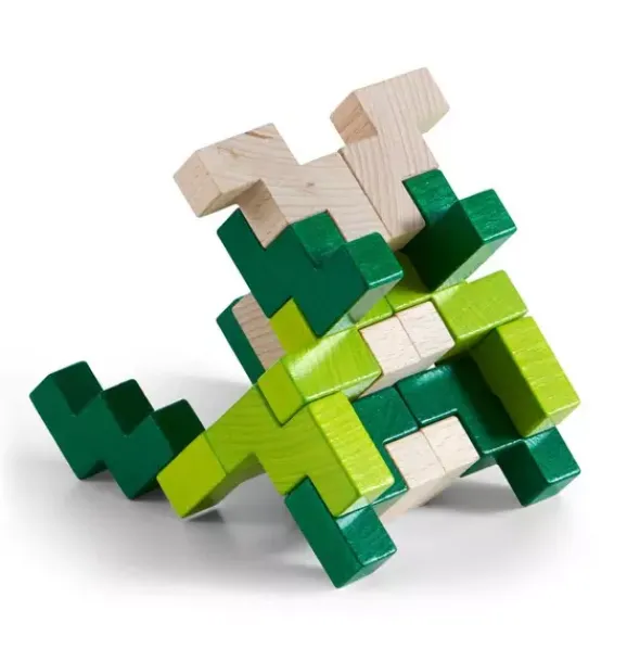 Janie and Jack Development Toys-3D Viridis Wooden Stacking Game multi-color