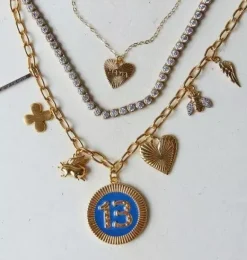 Janie and Jack Adult Accessories|Jewelry-Dainty Heart MAMA Necklace gold