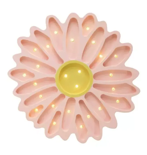 Janie and Jack Lighting-Daisy Lamp powder pink