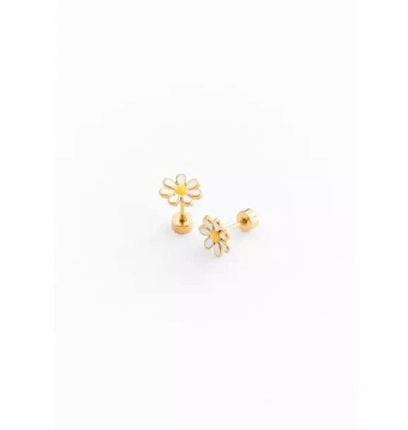 Janie and Jack Kids Accessories|Jewelry-Daisy Stud Earrings white