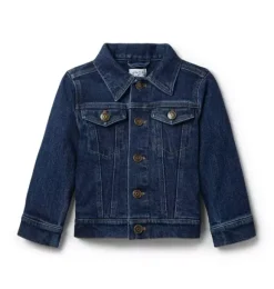Janie and Jack Jackets & Coats-Denim Trucker Jacket kingsley wash
