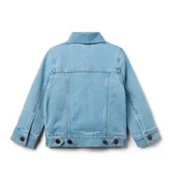 Janie and Jack Jackets & Coats-Denim Trucker Jacket finley light wash