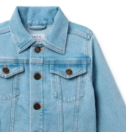 Janie and Jack Jackets & Coats-Denim Trucker Jacket finley light wash
