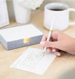 Janie and Jack Desk Accessories-Desk Jotter, Chambray multi