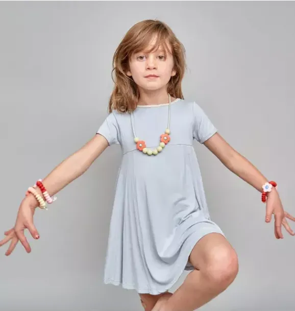 Janie and Jack Kids Accessories|Jewelry-Dewdrop Daisy Sensory Necklace pastel