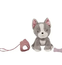 Janie and Jack Stuffed Animals-Dinkum Dog Gizmo - grey