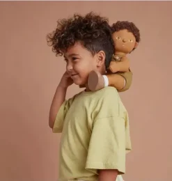 Janie and Jack Dolls-Dinkum Dolls - Button brown