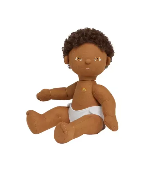 Janie and Jack Dolls-Dinkum Dolls - Button brown