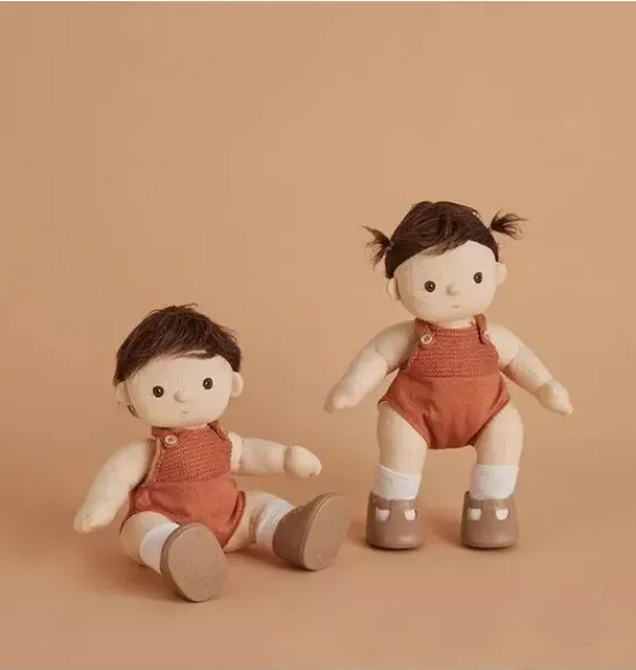 Janie and Jack Dolls-Dinkum Dolls - peanut