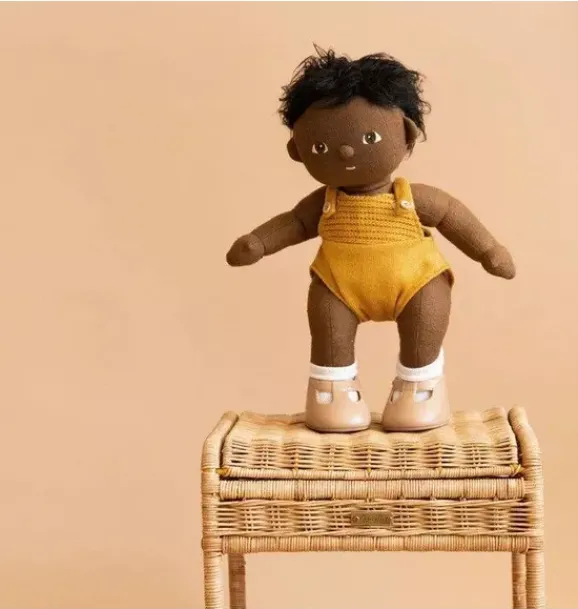Janie and Jack Dolls-Dinkum Dolls - Tiny yellow