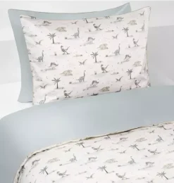 Janie and Jack Blankets And Quilts-Dino Dreams Twin Set - sage