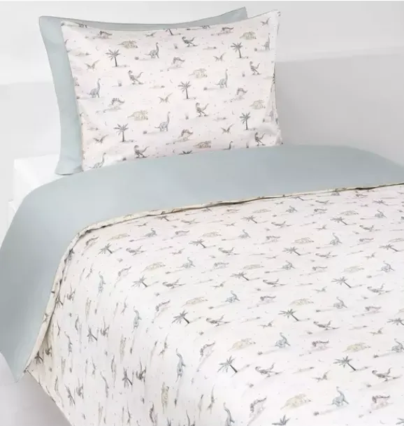 Janie and Jack Blankets And Quilts-Dino Dreams Twin Set - sage