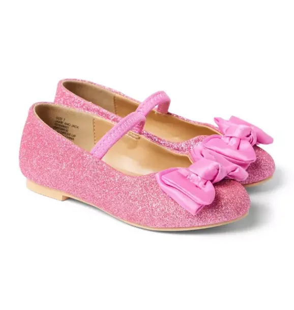 Janie and Jack Shoes-Disney Aurora Ballet Flat fuchsia