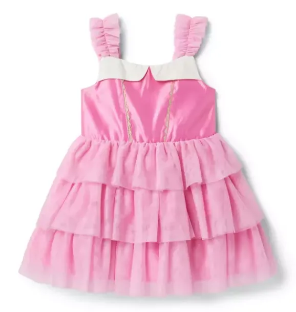 Janie and Jack Dresses-Disney Aurora Dress fuchsia