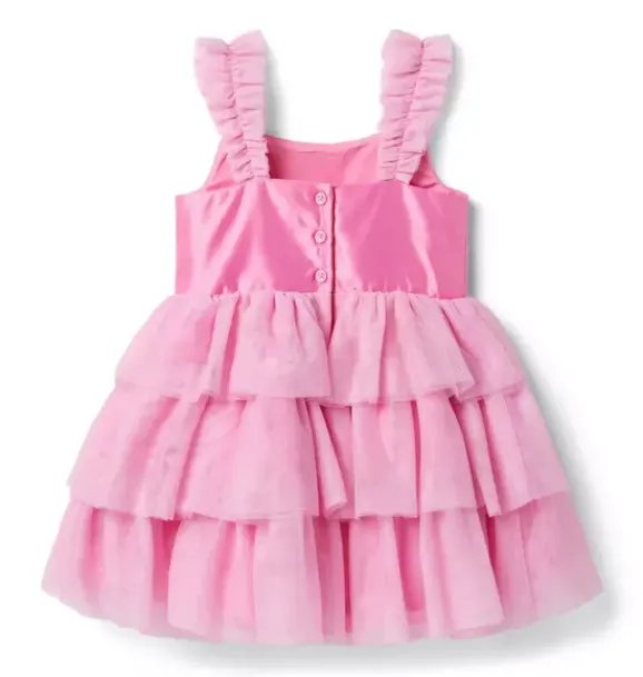 Janie and Jack Dresses-Disney Aurora Dress fuchsia