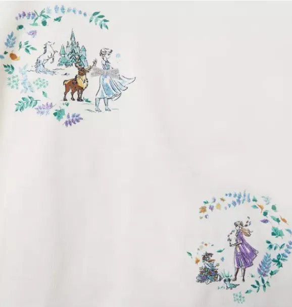 Janie and Jack Long Sleeve Tops-Disney Frozen Elsa Tee cream and sugar