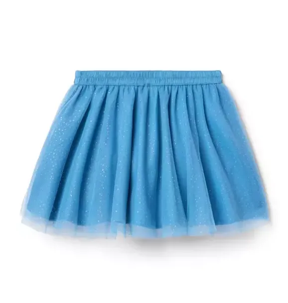 Janie and Jack Skirts & Shorts-Disney Frozen Sparkle Tulle Skirt enchanting blue