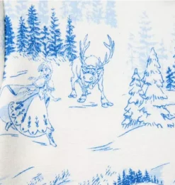 Janie and Jack Dresses-Disney Frozen Toile Dress cream and sugar frozen toile