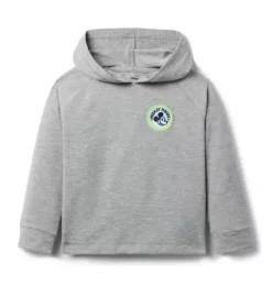 Janie and Jack Sweaters & Sweatshirts|Matching Sets-Disney Mickey Mouse Courtside Hooded Sweatshirt classic grey heather