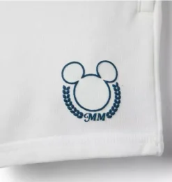 Janie and Jack Matching Sets|Shorts-Disney Mickey Mouse French Terry Short jet ivory