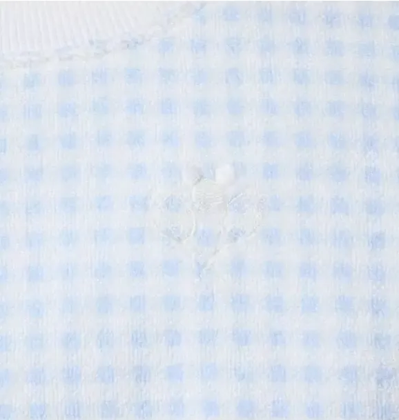 Janie and Jack Sweaters & Sweatshirts|Matching Sets-Disney Mickey Mouse Gingham Sweatshirt light blue gingham