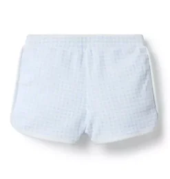 Janie and Jack Matching Sets|Skirts & Shorts-Disney Mickey Mouse Gingham Short light blue gingham