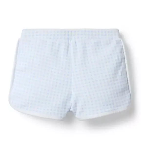 Janie and Jack Matching Sets|Skirts & Shorts-Disney Mickey Mouse Gingham Short light blue gingham