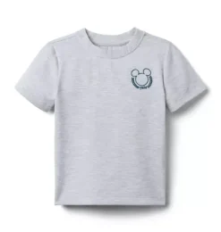 Janie and Jack Tees-Disney Mickey Mouse Icon Tee light grey