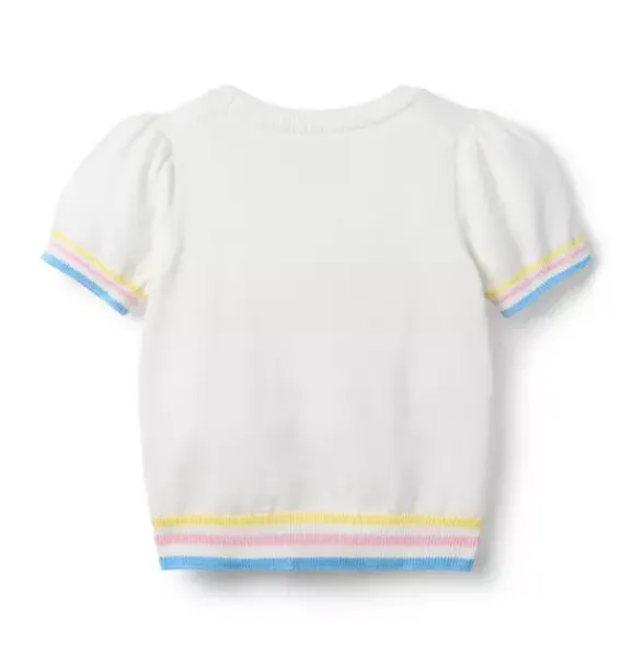 Janie and Jack Sweaters & Sweatshirts-Disney Mickey Mouse Love Sweater Top white