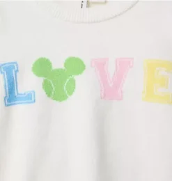 Janie and Jack Sweaters & Sweatshirts-Disney Mickey Mouse Love Sweater Top white