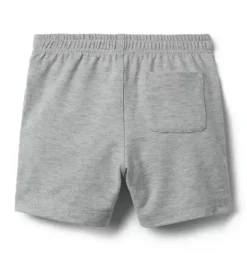 Janie and Jack Matching Sets|Shorts-Disney Mickey Mouse Patch Short classic grey heather
