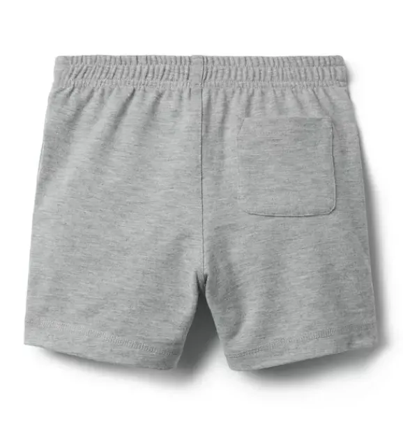 Janie and Jack Matching Sets|Shorts-Disney Mickey Mouse Patch Short classic grey heather