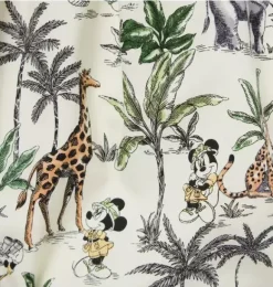 Janie and Jack Disney Mickey Mouse Safari|One-pieces & Rompers-Disney Mickey Mouse Safari Ruffle Baby Romper freshwater pearl mickey mouse safari
