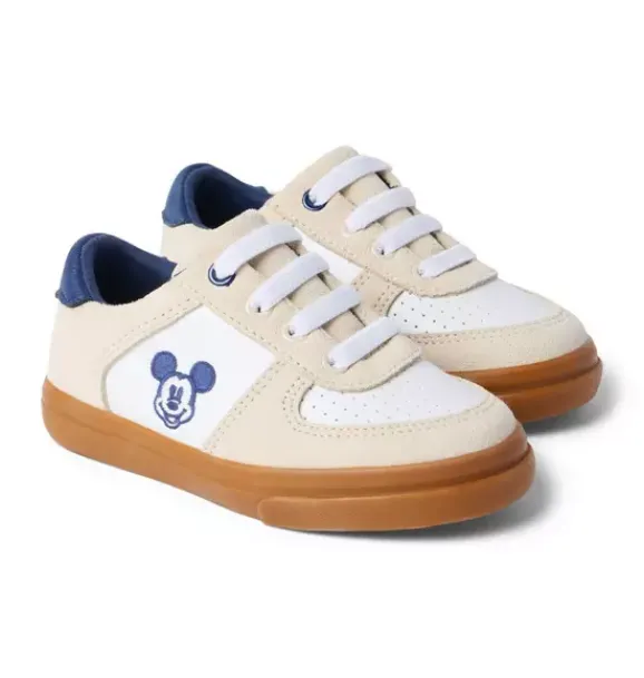 Janie and Jack Shoes-Disney Mickey Mouse Sneaker cream