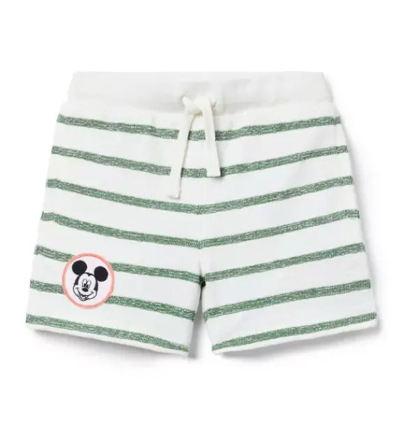 Janie and Jack Disney Mickey Mouse Safari|Matching Sets-Disney Mickey Mouse Striped Short ivy green stripe