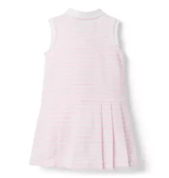Janie and Jack Dresses-Disney Mickey Mouse Striped Dress light pink stripe