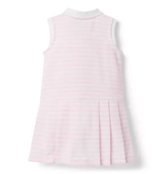 Janie and Jack Dresses-Disney Mickey Mouse Striped Dress light pink stripe